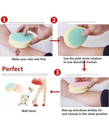 Hair Removal Sponge - Portable Painless Depilator for Smooth Skin | Ideal for Men & Women - Random Shape - Buy Online on GoSupps.com