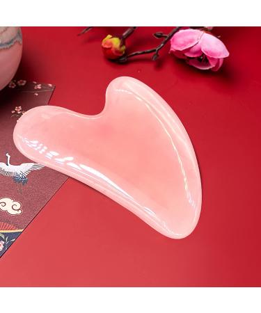 COOESS Gua Sha Tool - Natural Rose Quartz Facial Massage Tool for Eyes Neck & Body | Genuine Jade Stone Gua Sha for Radiant Skin - Buy Online on GoSupps.com