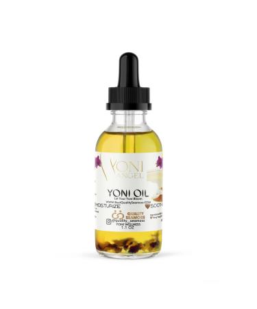 Natural Yoni Oil. Feminine Oil, Eliminates Odor, Restores PH Balance, Heals and soothes, 100% Organic, Herbal Yoni Blend Made with Tea Tree, Mint, Lemongrass, Jasmine & Chamomile Oils,1 oz 1 Fl Oz (Pack of 1)