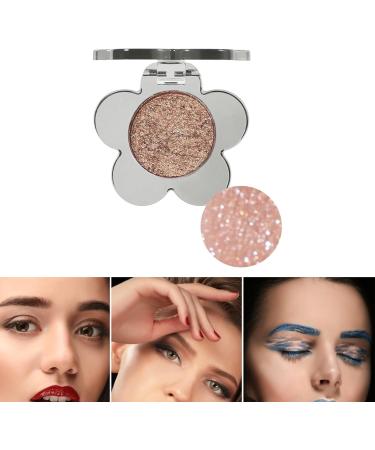 Eyeshadow Single | Travel Eyeshadow Palette Eyeshadow Makeup Highlighter Matte Flower Shape Eye Shadow Long Lasting Wear Glitter Primer Palette 201 - Buy Online on GoSupps.com