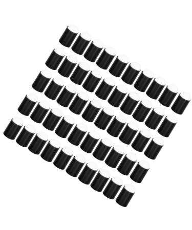 50 Pack Ink Pad Smudge Sponge Daubers Finger Sponge Plastic Sponge Round Head Blending Tool Special Tool for Manicure Grooming Manicure Tool Acrylic Nail Kits (Black)