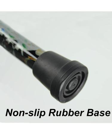 BeGrit Folding Walking Sticks for Women - Adjustable, Lightweight & Durable Mobility Aid with Comfortable Grip - Black - Buy Online on GoSupps.com