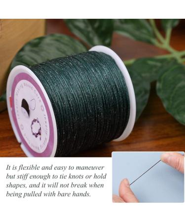 116 Yards 0.5mm Waxed Thread for Jewelry Making - Blackish Green - Buy Online on GoSupps.com