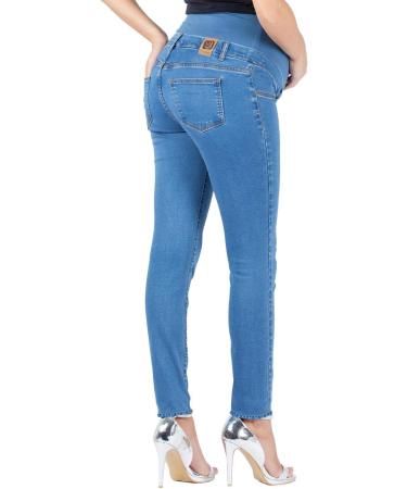 Milano Maternity Jeans - Ultra Stretch Buttery Soft Denim, High Waisted Over The Bump Band, Size 14 - Buy Online on GoSupps.com