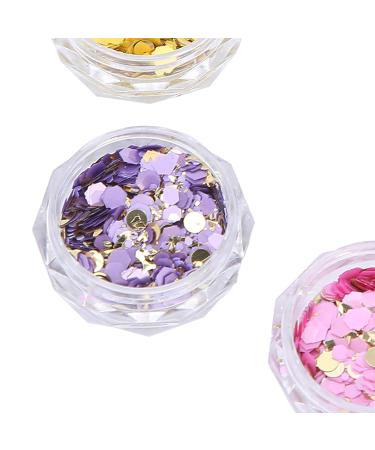 Box Nail Glitters Sequins Set - Round Mixed Flakes for DIY Nail Art & Craft | International Shipping - Buy Online on GoSupps.com