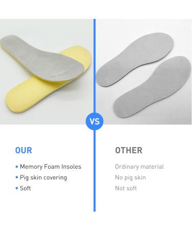 Women's Memory Foam Insoles for Hey Dude Wally - Lightweight Comfortable & Shock Absorbing Footwear Inserts (W7 - Buy Online on GoSupps.com