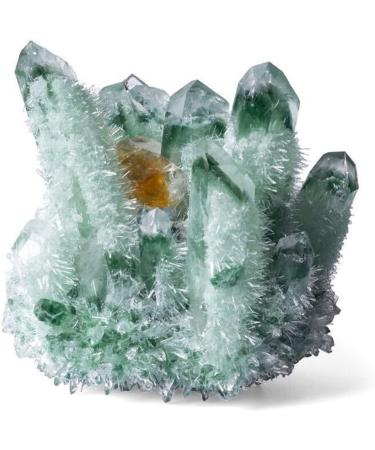 Natural Crystal Cluster Rock Quartz Minerals Rough Stone Stones Home Decoration 500-650g Suitable for Furniture Decoration Full of Texture (Color : Green) - Buy Online on GoSupps.com