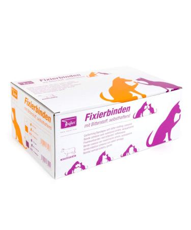Teqler Self-Adhesive Fixation Bandages with Bitter Substance - 5.0 cm 36 Pieces | Yellow-Orange | International Shipping Available - Buy Online on GoSupps.com