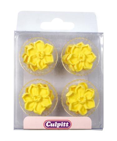 Daffodil Flower Sugar Pipings - Edible Decorationss for cupcakes and cakes - St Davids Day - Buy Online on GoSupps.com