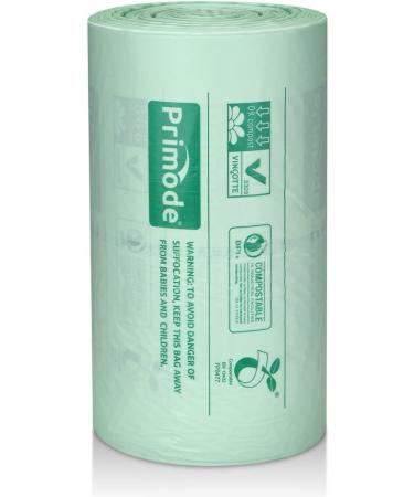 Primode 2.6 Gallon 300 Count Compostable Bags - Extra Thick Small Kitchen Bags for Food Scraps and Yard Waste - ASTM D6400 Certified by BPI and TUV - Buy Online on GoSupps.com