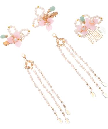 MAGICLULU 3 Sets Comb Chinese Hair Clips Kimono Flower Hair Clip Kimono Hair Full Length Mirror Hair Clips for Thick Hair Qipao Hair Clip Chinese Hair Accessories Hanfu Hairpin Pearl - Buy Online on GoSupps.com