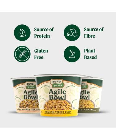 ZENB Gluten-Free Instant Pasta Pot - Yellow Pea Pasta - Vegan & Coeliac Friendly - Flavours of the World - Buy Online on GoSupps.com