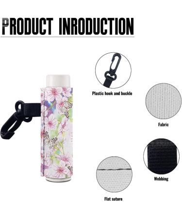 Buy Pseasysky Butterfly Flower Lip Balm Holder - Cute Anti-Skid Elastic Chapstick Keychain Sleeve for Easy Carrying | International Shipping Available - Buy Online on GoSupps.com
