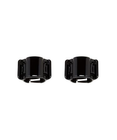 Linziclip Hair Jawclip Midi Black Solid Bundle 2-Pack