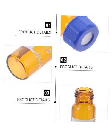 PLAFOPE 300 Pcs Sampling Bottle Sealing Bottles Steamer Ptfe Disk Mini Sample Bottles Sample Bottles with Lid Clear Sample Bottles 2ml Bottles Small Vial Glass With 1X1cmx3pcs As Shownx3pcs - Buy Online on GoSupps.com