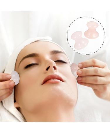 Doitool 2 Piece Gua Sha Face Tools | Jade Roller & Mushroom Stones for Facelift | Perfect Gift for Women - Pink - Buy Online on GoSupps.com