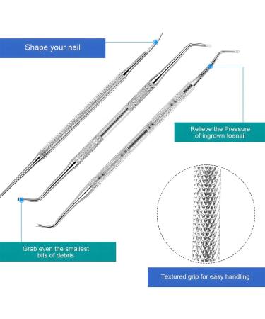 Set of 4 Ingrown Toenails Set Ingrown Toenails File & Lifter Kit Ingrown Toenails Toenails Toenails Tool Stainless Steel Professional Manicure & Pedicure Nail Care Set - Buy Online on GoSupps.com