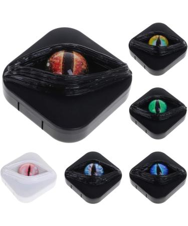 Misright Contact Lens Case Fancy Halloween Gifts Eyes Personality Box Unique Storage Travel Portable Holder Boxes - Buy Online on GoSupps.com
