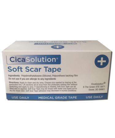 Soft Silicone Scar Tape | Reduce Scars from Injuries, Burns, Surgery | C-Sections | 1.6in x 180in | Wear for Days | Micro-Perforated - Buy Online on GoSupps.com