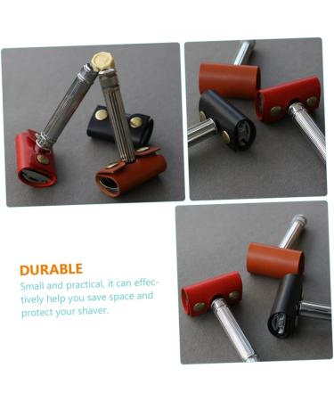 Shop CAXUSD Care Accessories: 2-St Razor Shears & Pocket Shaver - Leather Bag Included - Ideal for Men - Buy Online on GoSupps.com