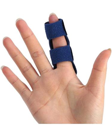 Trigger Finger Splint - Straighten Broken or Bent Fingers & Thumbs Mallet Finger Splint for Stenosing Tenosynovitis Finger Pain Relief or Locking Finger Tendon (Blue)
