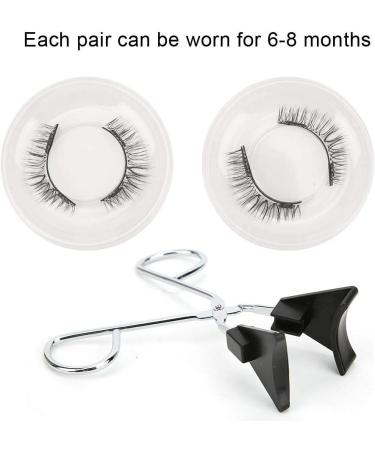 Magnetic eyelashes the best fake eyelash magnet kit reusable waterproof natural thick long-lasting eyelashes with 2 pairs beauty comestics - Buy Online on GoSupps.com