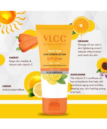 VLCC Fair+Glow Sun Screen Lotion SPF20 (100ml) - Protect Your Skin from Sun Damage - Buy Online on GoSupps.com