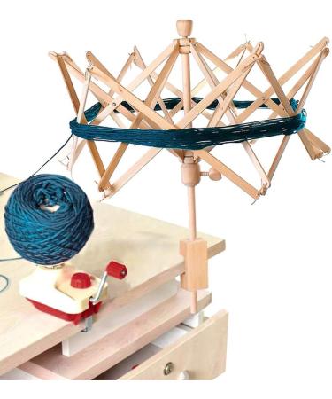 Umbrella Swift Yarn Winder  Wooden (Birch) Hand Operated Bobbin Winder Holder - Buy Online on GoSupps.com