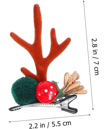 minkissy 12 Pairs Christmas Hair Clips Kids Hairpin Christmas Deer Costume Xmas Hair Clip Christmas Hair Pin Elk Deer Hair Clips Doe Ears Hair Clip Girls Hairpin Antlers Elder Berry Iron - Buy Online on GoSupps.com