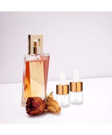 Frcolor Mini Glass Pipette Bottles - 1ml Essential Oil Drip Bottles 100 Pack Portable Refillable Cosmetic Containers - Buy Online on GoSupps.com