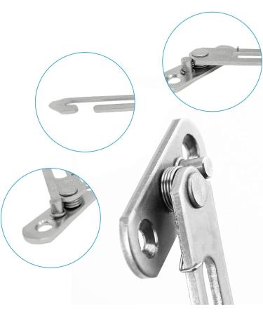 TSHAOUN 2 PCS Window Restrictors Locks Child Safety Locks for Windows Window Restrictor Hook Child Lock Restrictor Safety Catch Right Handed and Left Handed with Screws (2 Silver) - Buy Online on GoSupps.com