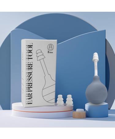 Migraine & Ear Pressure Relief Device | Tension Headache Ear Ache & Airplane Pressure Relief | Drug-Free Migraine Relief Products Gift for Sufferers(Blue)