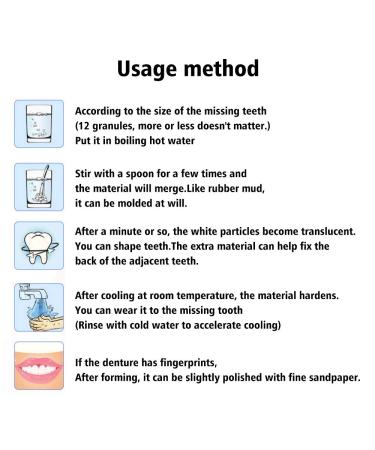 Temporary Tooth Repair Kit for Instant Smile Confidence - Moldable Thermal Fitting Beads for Denture Adhesive, Cosmetic Braces, Veneer - Snap-On Fake Teeth - Buy Online on GoSupps.com