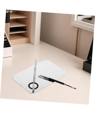 Palette de Maquillage Inoxydable avec Spatule Ergonomique et Pinceau Double Embout Palette et Facile Nettoyer pour Usage Professionnel et Voyage - Buy Online on GoSupps.com