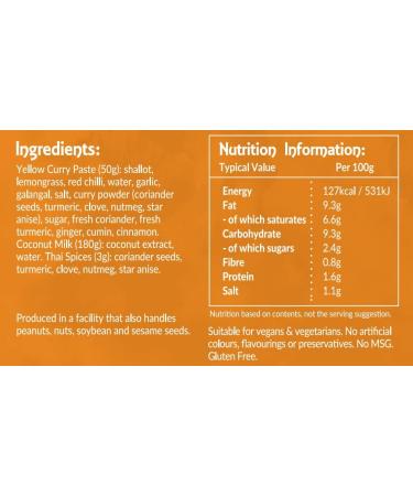 5x Thai Taste Thai Yellow Curry Meal Kit 233g - Buy Online on GoSupps.com