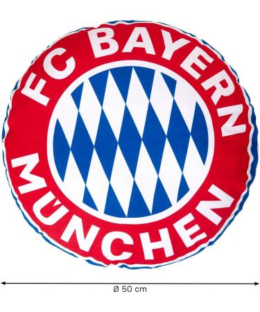 FC Bayern Munich Round Cushion | Premium Cushion for Fans | Record Champions Memorabilia - Buy Online on GoSupps.com