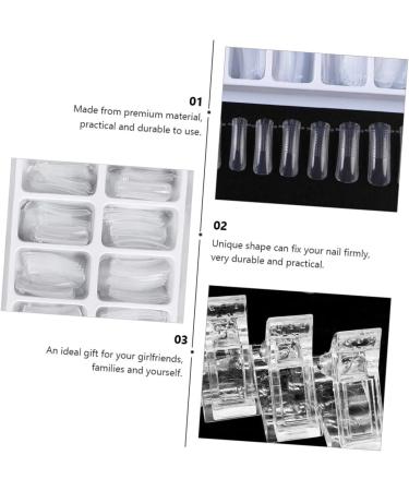 FRCOLOR 1 Set Nail Set Clear Nail Forms Quick Shape Nail Form Nail Forms Salon Reusable Acrylic Nails Gel Nail Kits Nail Art Clips Stainless Steel and Nylon Fiber Shaping Tool White 20x10cm White - Buy Online on GoSupps.com
