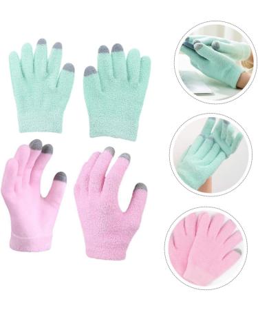 Housoutil 2pairs Gel Touch Screen Gloves Moisturizing Gloves for Dry Hands Overnight Sleeping Gloves Kids Gloves Knitted Gloves Gels Hand Cover Yarn Hand Take a Bath - Buy Online on GoSupps.com