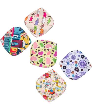 HEALLILY 5pcs Reusable Charcoal Menstrual Pads | Absorbent & Washable Sanitary Pads for Women - Eco-Friendly & Comfortable - Buy Online on GoSupps.com