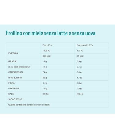 Pack of 3 Misura Privolat biscuits with honey without milk and eggs 400 g biscuits - Buy Online on GoSupps.com