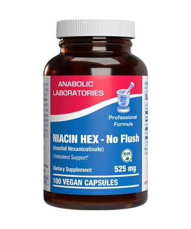 High Absorption Vitamin B3 Niacin Flush Free - Clinical Formula Flush Free Niacin Supplement from Inositol Hexanicotinate for Heart Skin & Nerve Support - Vegan Non-GMO Made in The USA - 100 Servings