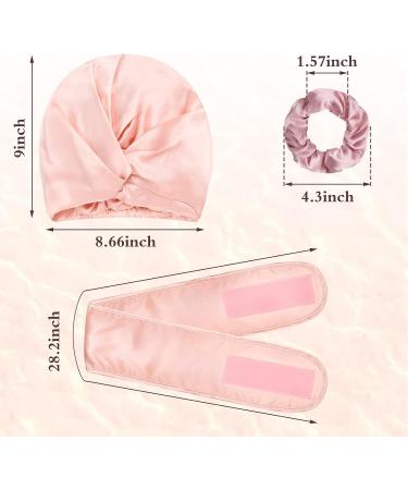 Silk Bonnet Sleep Cap Set with Scrunchies & Scarf for Women - Soft Silk Hair Wrap for Sleeping, Makeup, and Sports - Buy Online on GoSupps.com