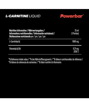 Powerbar Black Line L-Carnitine Liquid 20x25ml - Buy Online on GoSupps.com