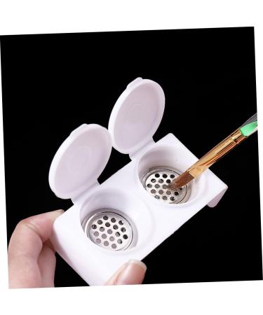 Beavorty manicure nail soaking bowl for acrylic nails monomer holder Pen wash cup wash pen Stainless steel dappen dish damping dish for nails liquid Acrylic various with cover - Buy Online on GoSupps.com
