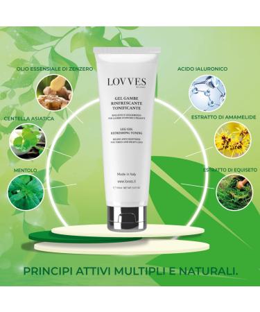 Lovves Gel for Legs and Feet | Refreshing Natural Cosmetics for Tired Legs | 150ml | Reduces Swelling & Provides Guaranteed Relief - Buy Online on GoSupps.com