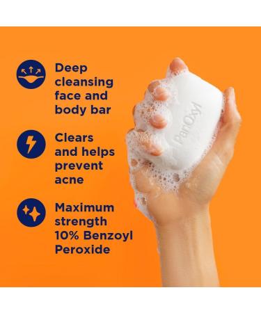  LuxPaks Skincare Kit: Contains PanOxil Acne Bar Soap 113.4g Vegan Face and Body Wash and LuxPaks Bath Mitt - Buy Online on GoSupps.com