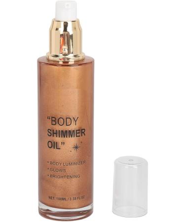 Face Body Luminizer Non Body Highlighter Oil 100ml Long Lasting Skin Moisturizing for Cheek Collarbone Shoulder (Golden Bronze) - Buy Online on GoSupps.com
