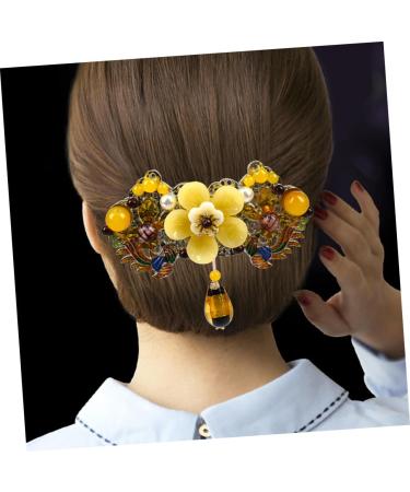 Didiseaon Hairpin Hair Jewels for Women French Hair Pin Wedding Hair Clips Women Hair Clip Women Hair Barrettes Vintage Flower Hair Clips Hair Clamp Ponytail Alloy Spring Miss - Buy Online on GoSupps.com