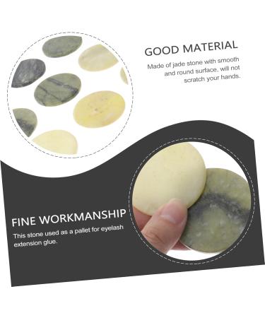 Lot De 10 Coussins D'extension De Cils En Pierre De Jade Verte Surface Lisse Et Ronde Pour Usage Professionnel Extensions De Cils Accessoires De Maquillage Doux Et R utilisables - Buy Online on GoSupps.com