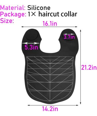 Hair Cutting Guide Collar - Silicone Waterproof Cutting Cape & Mat for Stylists | Ideal for Home & Salon Use - Buy Online on GoSupps.com